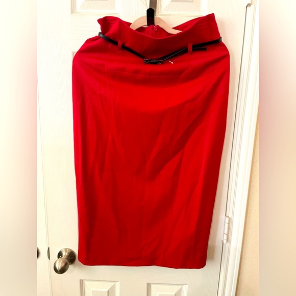 Black Halo Dresses & Skirts - NWT Black Halo Red High Waist Pencil Skirt Size 10